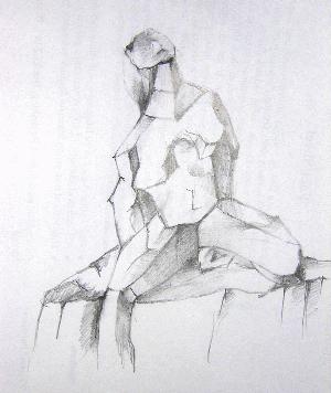 Stone2 – pencil drawing  on paper by Artist Prakash Narshima